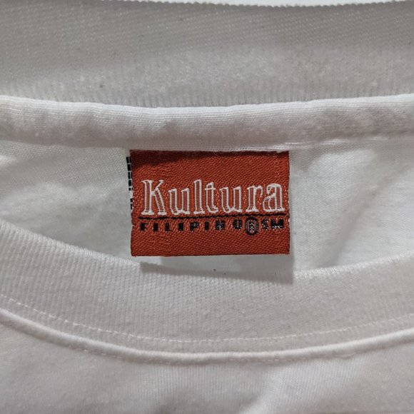 Philippines Cebu White Cotton T-Shirt Kultura M - Picture 3 of 3